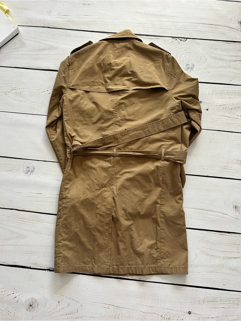 J. Crew Khaki Tan Double-Breasted Trench Coat